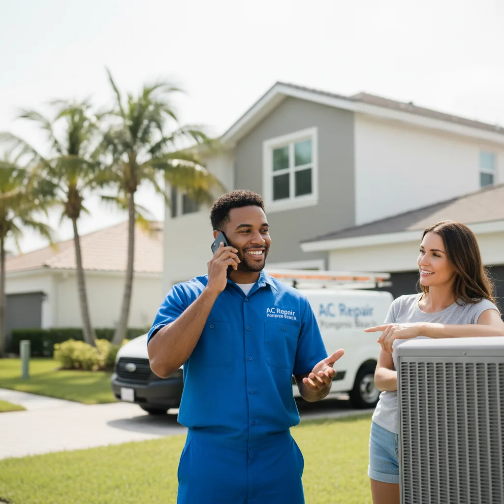 AC Repair Pompano Beach customer support in Brighton